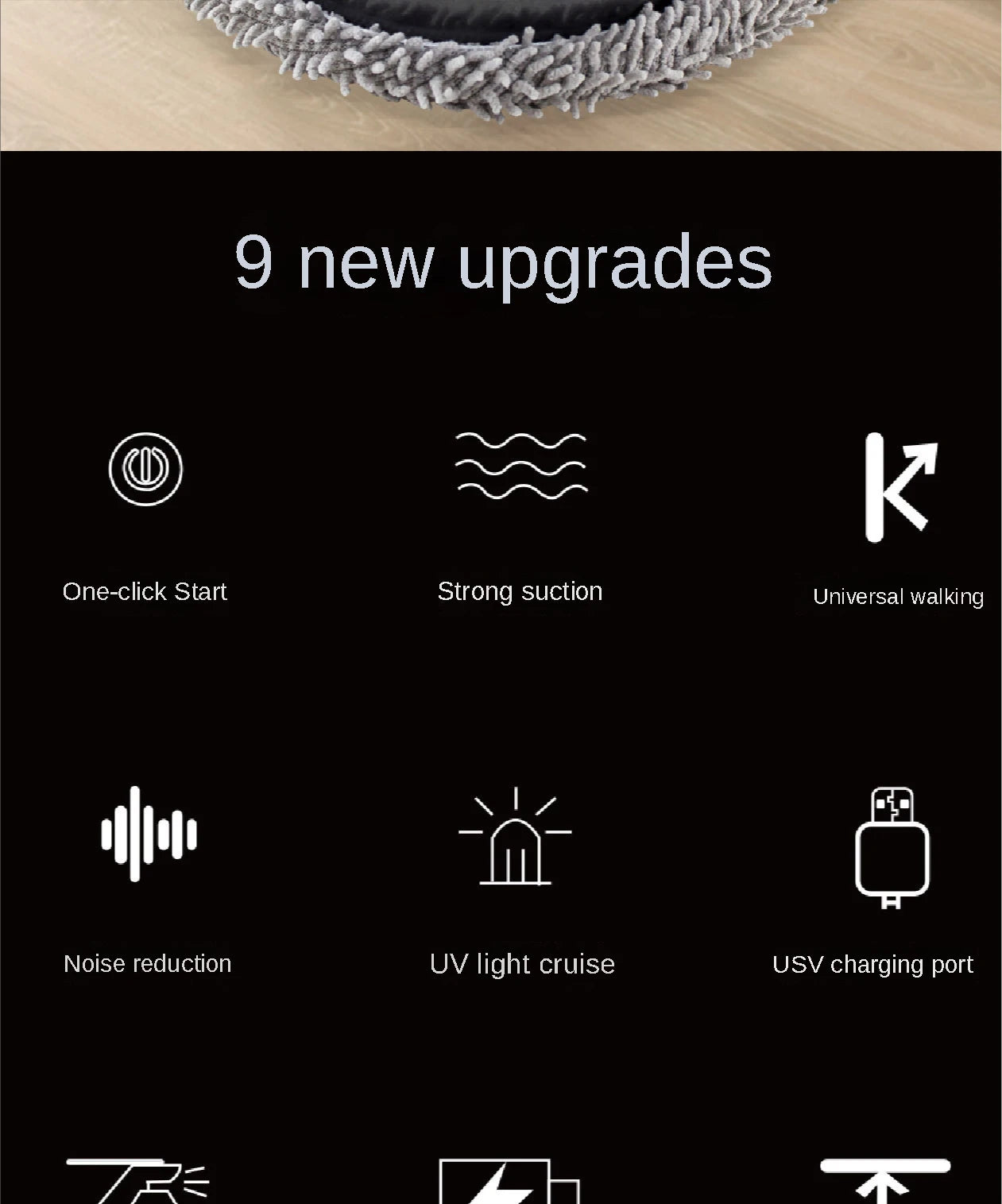 2024 New 3 in 1 Dry and Wet Sweep and Mop Robot Vacuum Cleaner Rechargeable Smart Mopping Robot Spray Cleaner Home Mopping Robot