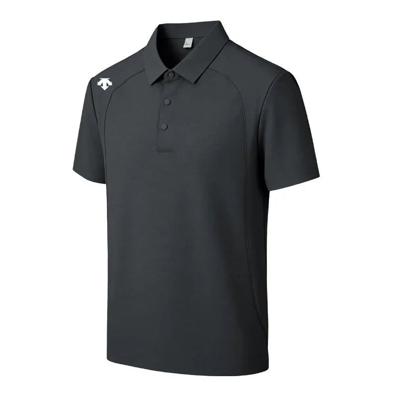men's new summer brand short sleeves seamless polo shirt lapel printing high quality patchwork t-shirt leisure sports men's wear