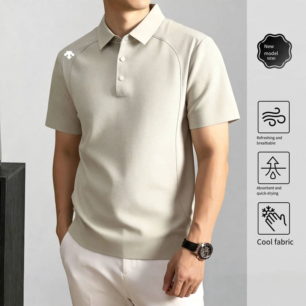 men's new summer brand short sleeves seamless polo shirt lapel printing high quality patchwork t-shirt leisure sports men's wear