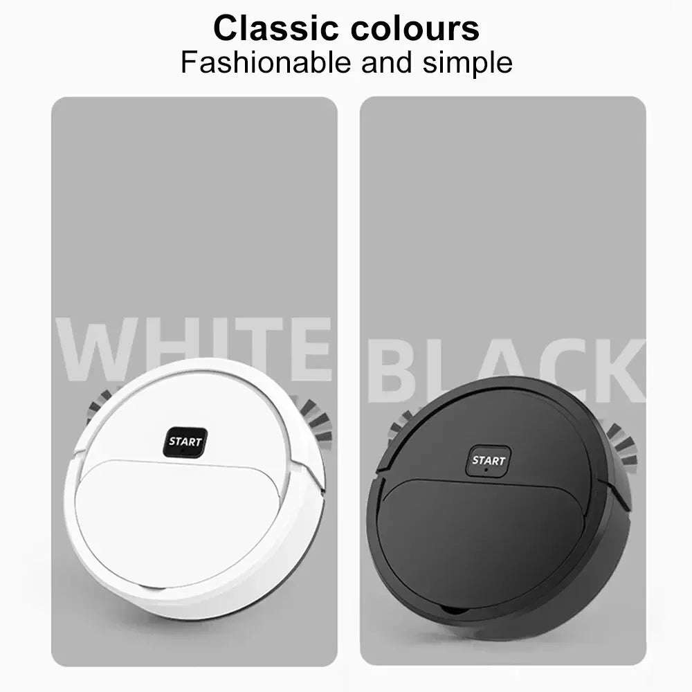 2026 Automatic Portable Mini Home Floor Robotic Vacuum Cleaner USB Rechargeable Wet Dry Three-In-One Sweeping Machine for Home