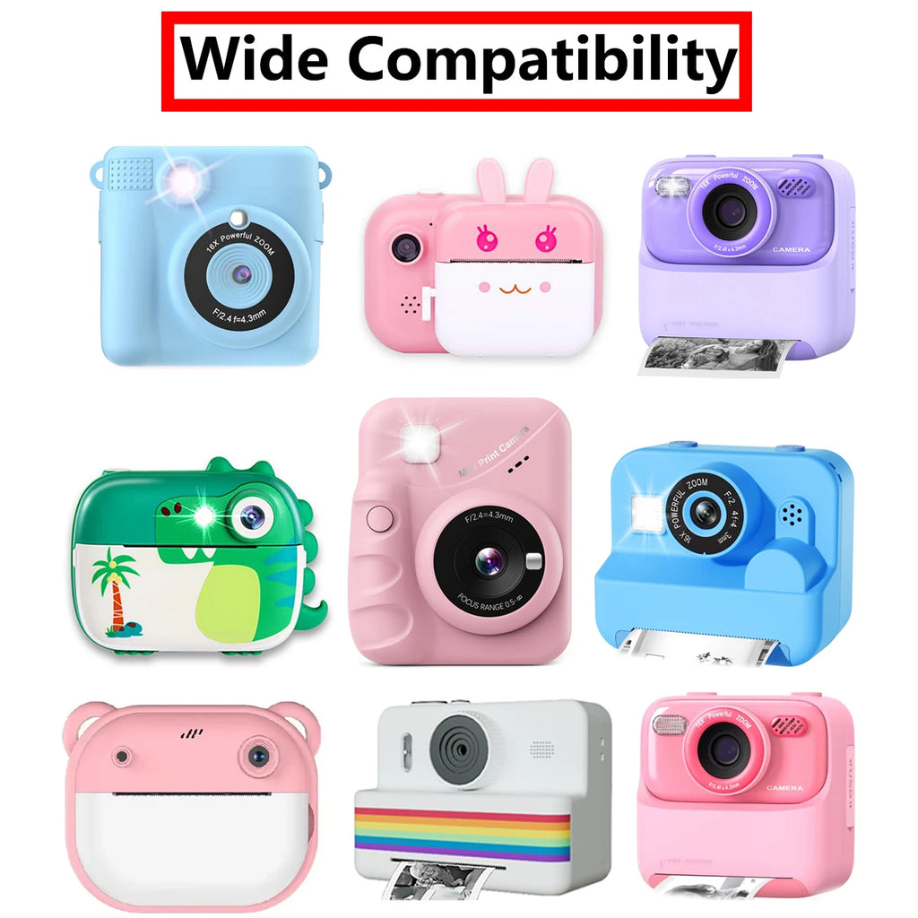 Candy Color Mini Instant Camera Print Refill Paper- 57*25mm Photo Printer Thermal Paper Rolls Instant Print Camera Refill Paper