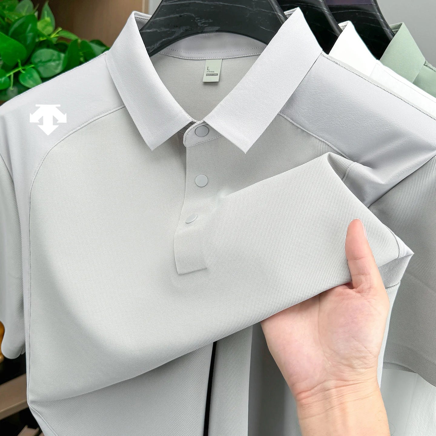 men's new summer brand short sleeves seamless polo shirt lapel printing high quality patchwork t-shirt leisure sports men's wear
