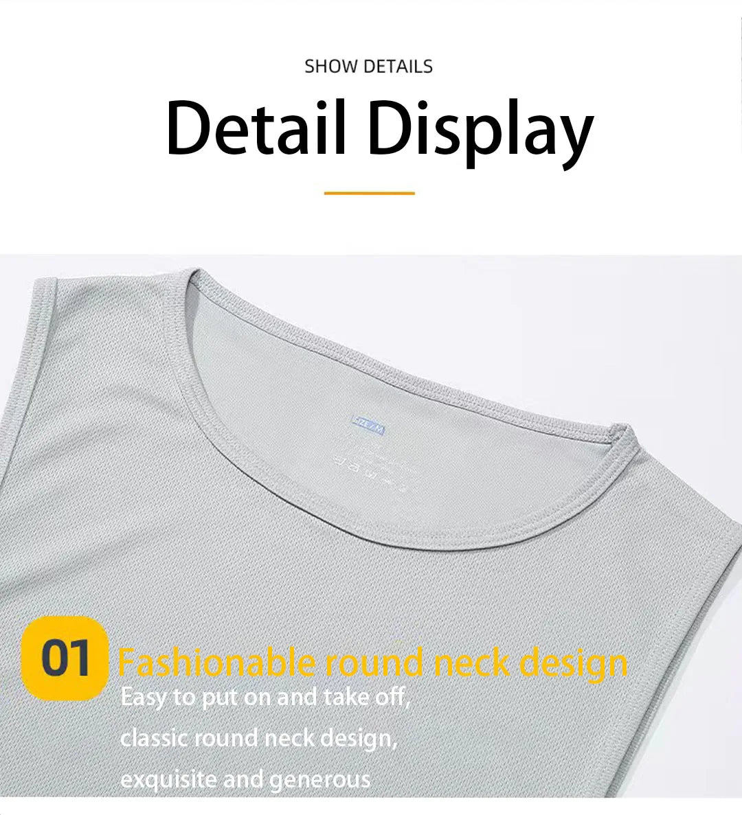 2025 new muscle fitness quick drying vest for running training, breathable and sweat wicking sleeveless men's T-shirt