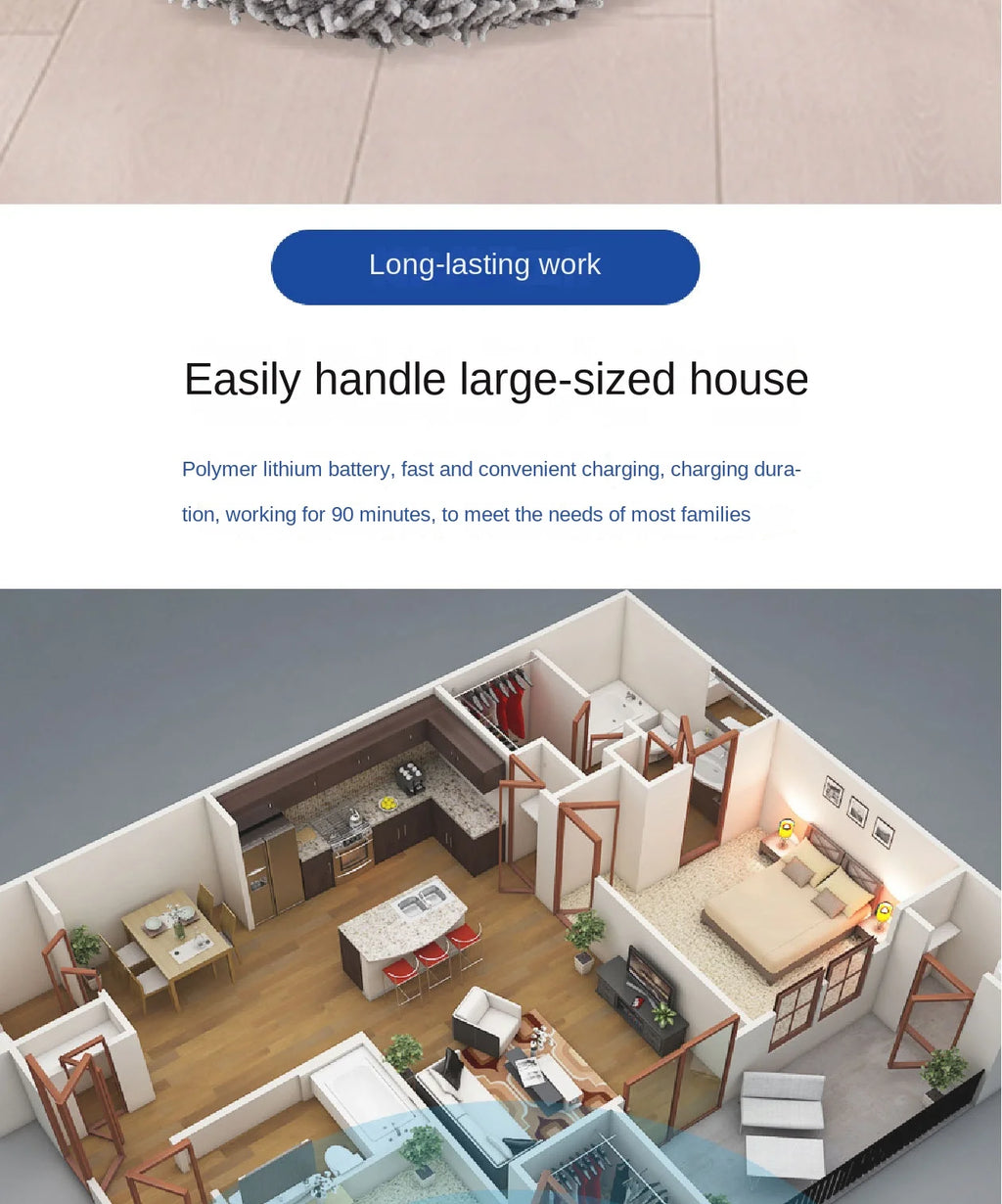2024 New 3 in 1 Dry and Wet Sweep and Mop Robot Vacuum Cleaner Rechargeable Smart Mopping Robot Spray Cleaner Home Mopping Robot