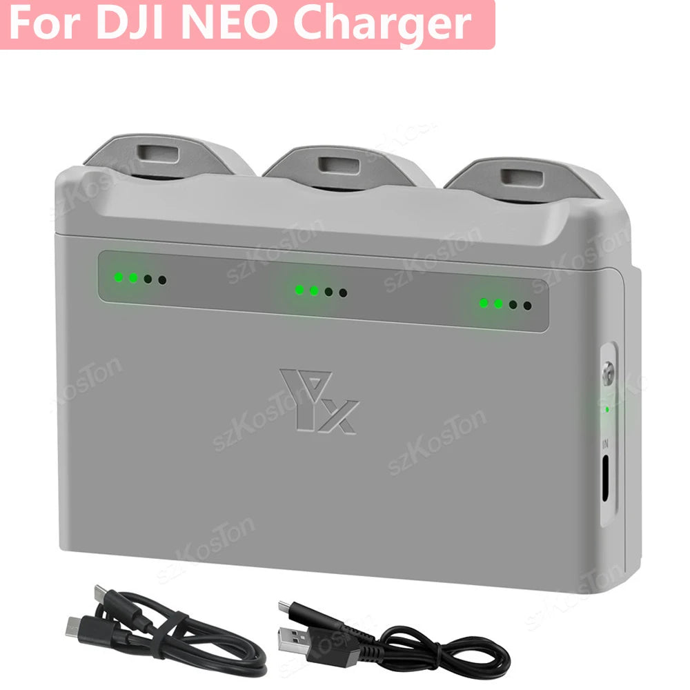 2/3-Ways Battery Hub For DJI NEO Fast Battery Charging Box Portable Carrying Battery Charging Case For DJI NEO Drone Accessories