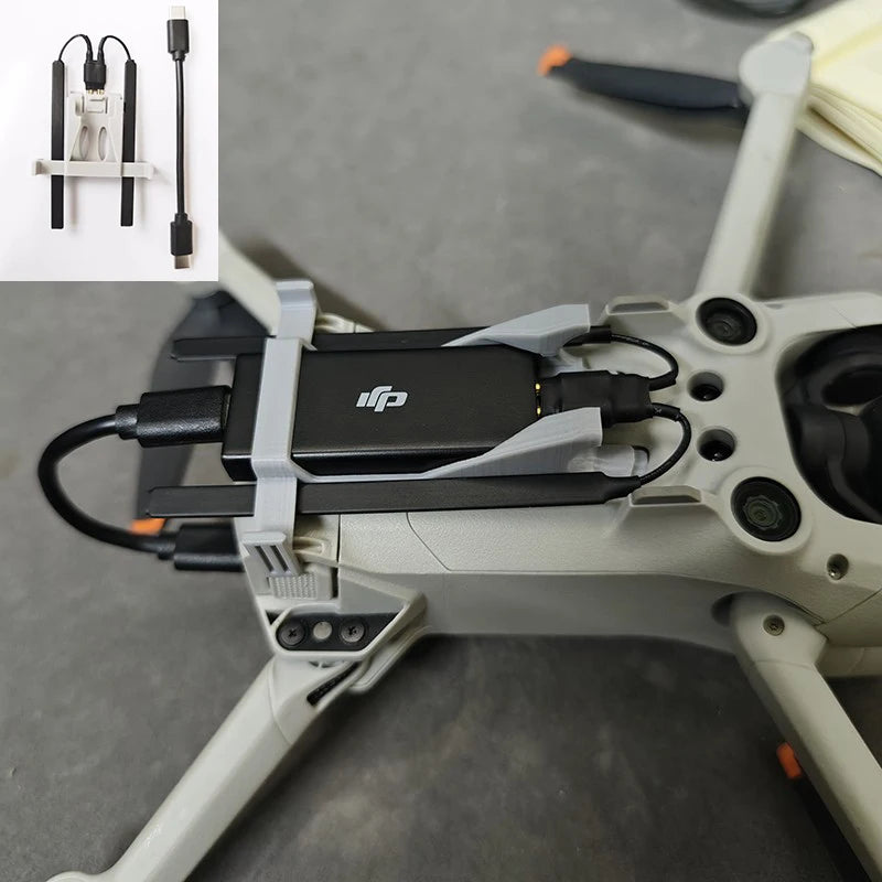 Fixed Bracket for DJI Cellular 4G Module Signal Booster Antenna Data Cable with Landing Gear Effect for DJI Mini 3 3pro Drone