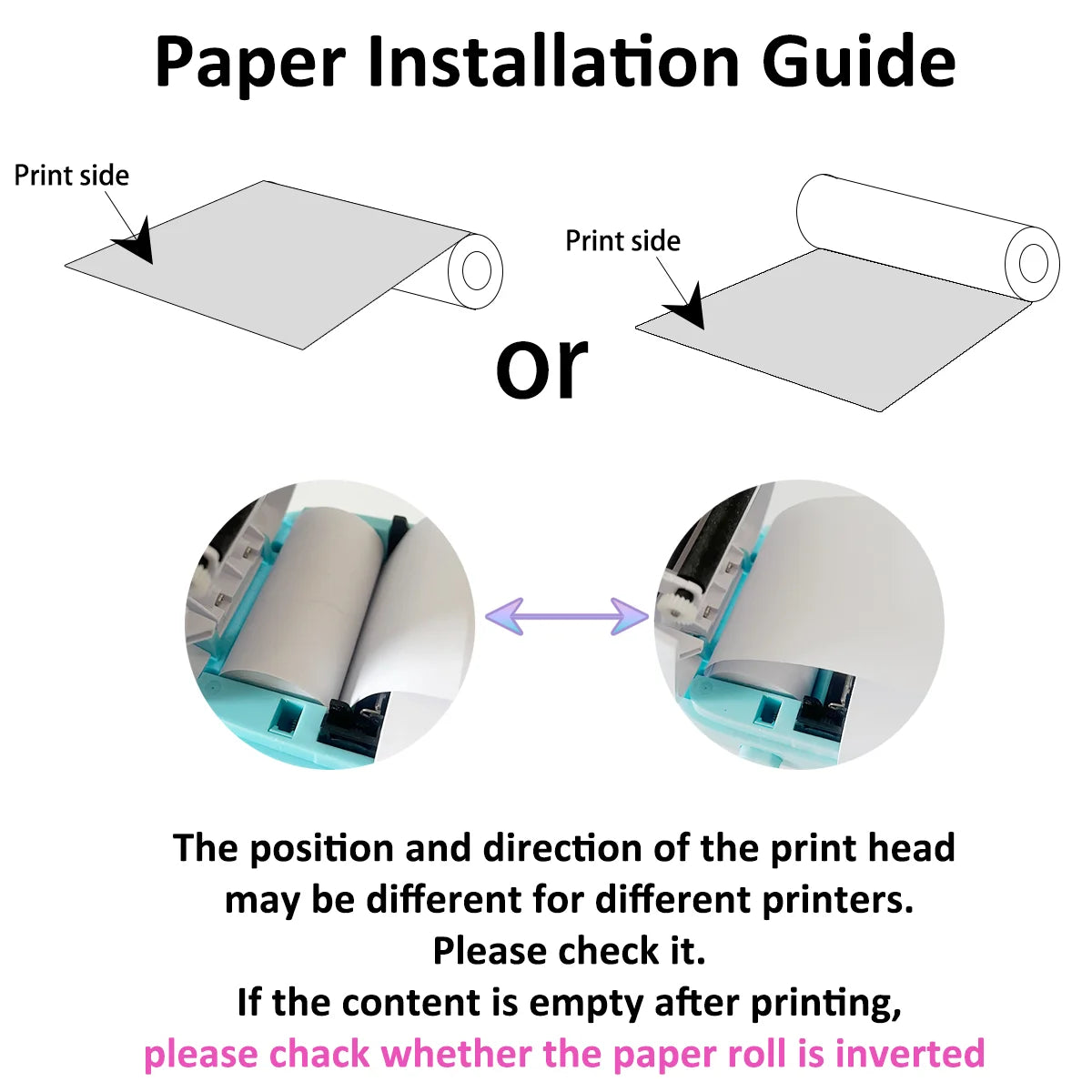 Candy Color Mini Instant Camera Print Refill Paper- 57*25mm Photo Printer Thermal Paper Rolls Instant Print Camera Refill Paper