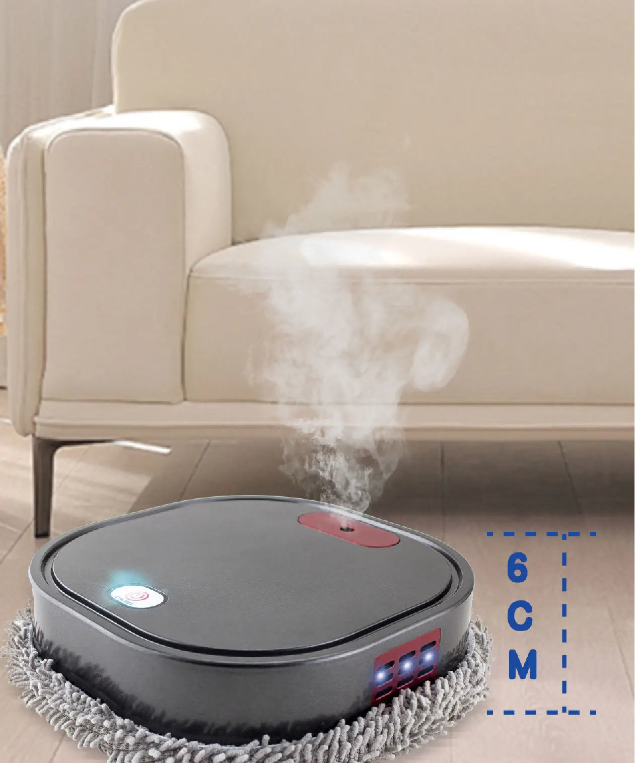 2024 New 3 in 1 Dry and Wet Sweep and Mop Robot Vacuum Cleaner Rechargeable Smart Mopping Robot Spray Cleaner Home Mopping Robot
