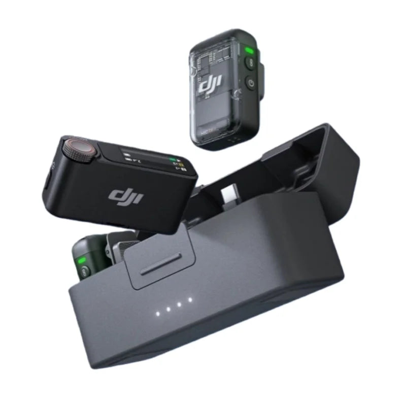 For DJI Mic 2 Wireless Microphone with Intelligent Noise Cancelling Optimized Sound 250m Range Original