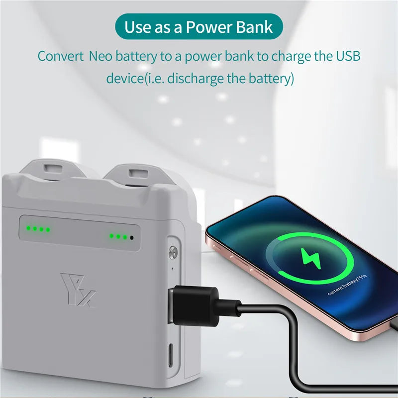 2/3-Ways Battery Hub For DJI NEO Fast Battery Charging Box Portable Carrying Battery Charging Case For DJI NEO Drone Accessories