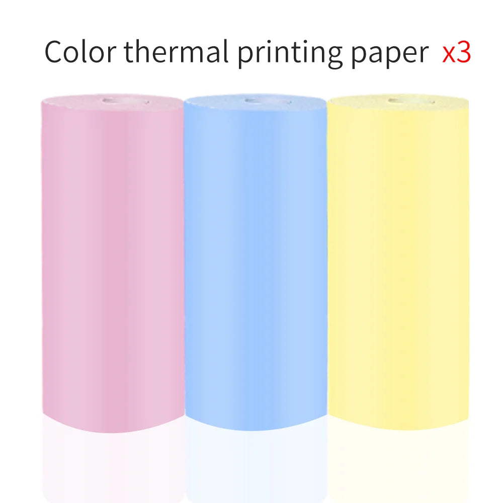58mm Mini Portable Thermal Printer Wireless Bluetooth Mobile Pocket Photo Printer Memo Wrong Question HD Printing With USB Cable