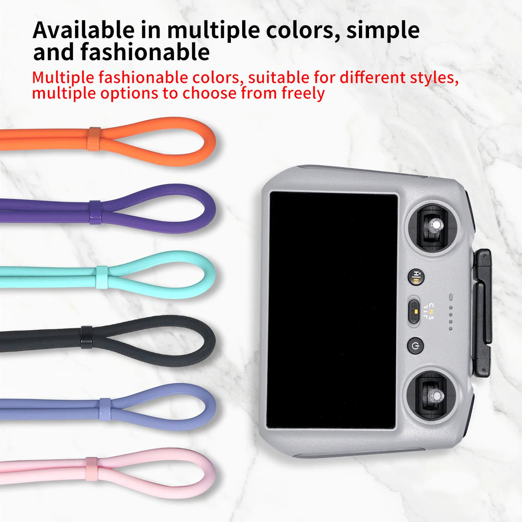 Remote Controller Metal Hook Holder Buckle Bracket Silicone Wrist Strap for DJI Mini 4 3 Pro Drone for DJI RC/RC2 Transmitter