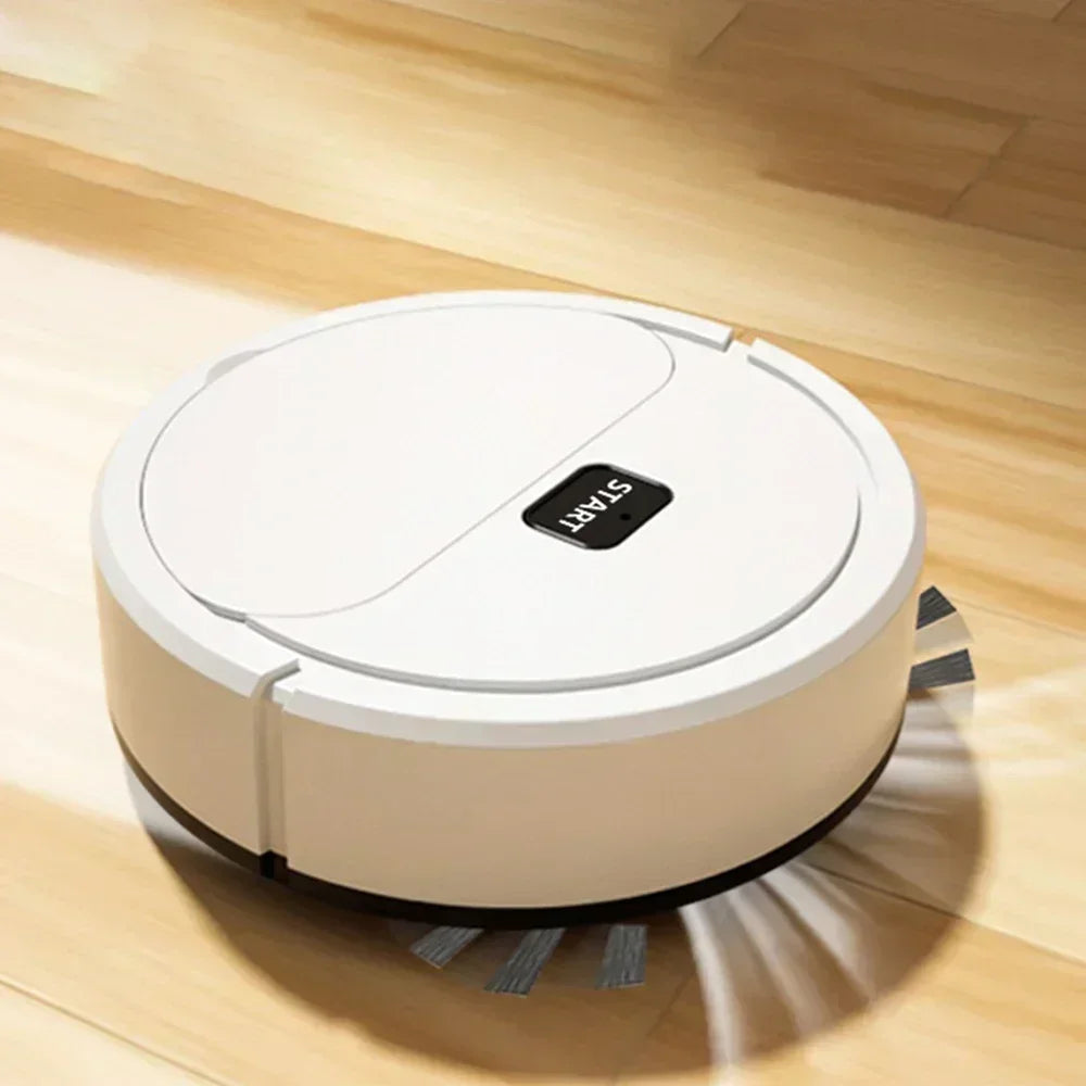 2026 Automatic Portable Mini Home Floor Robotic Vacuum Cleaner USB Rechargeable Wet Dry Three-In-One Sweeping Machine for Home