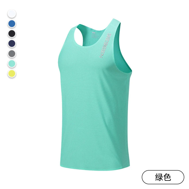 NEW Adult Men Running Outdoor Shirts Tight Gym Tank Top Fitness Marathon T-shirts Sport Exercise Basketball Vest Clothes