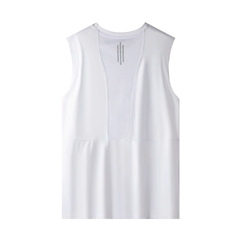 YJKVUR Summer Men's Workout Sleeveless Shirts Quick Dry Beach Pool Tech Running Athletic Exercise Muscle Tank Top Gym T Shirts