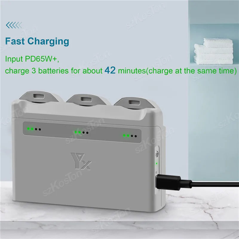 2/3-Ways Battery Hub For DJI NEO Fast Battery Charging Box Portable Carrying Battery Charging Case For DJI NEO Drone Accessories