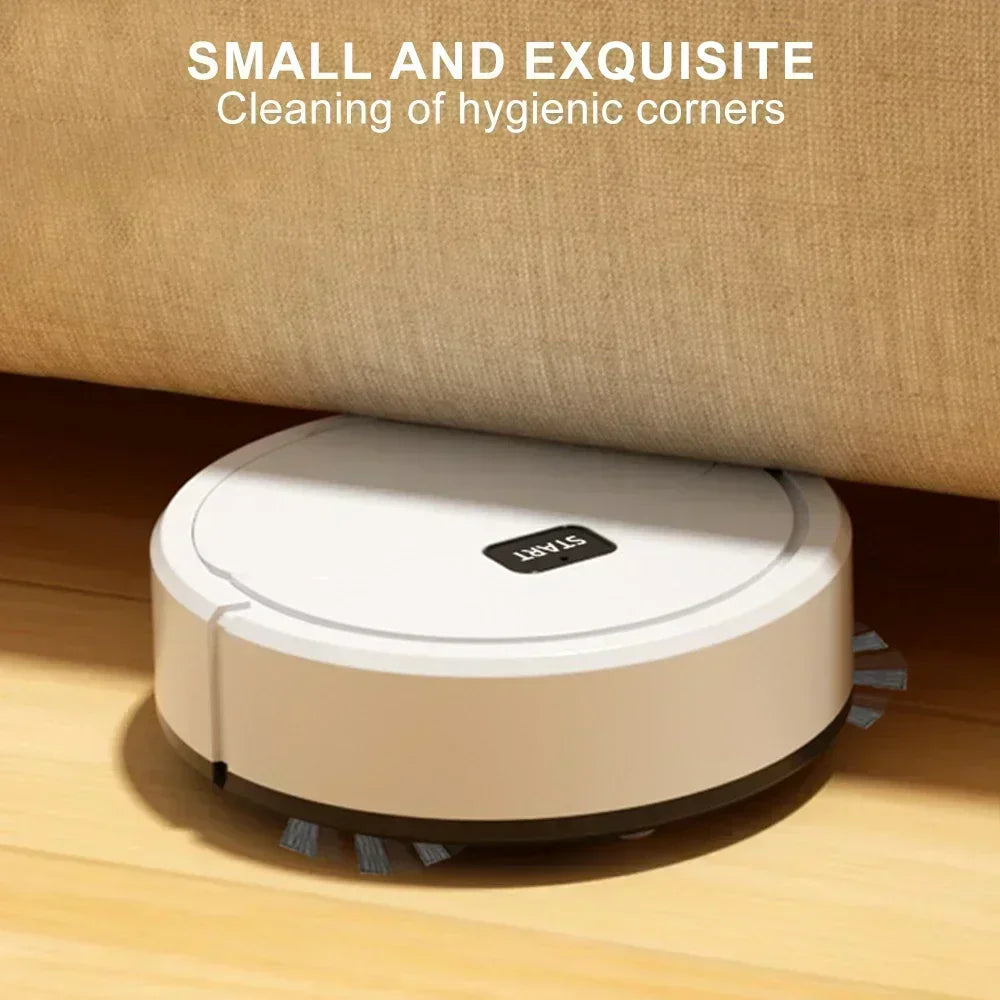 2026 Automatic Portable Mini Home Floor Robotic Vacuum Cleaner USB Rechargeable Wet Dry Three-In-One Sweeping Machine for Home