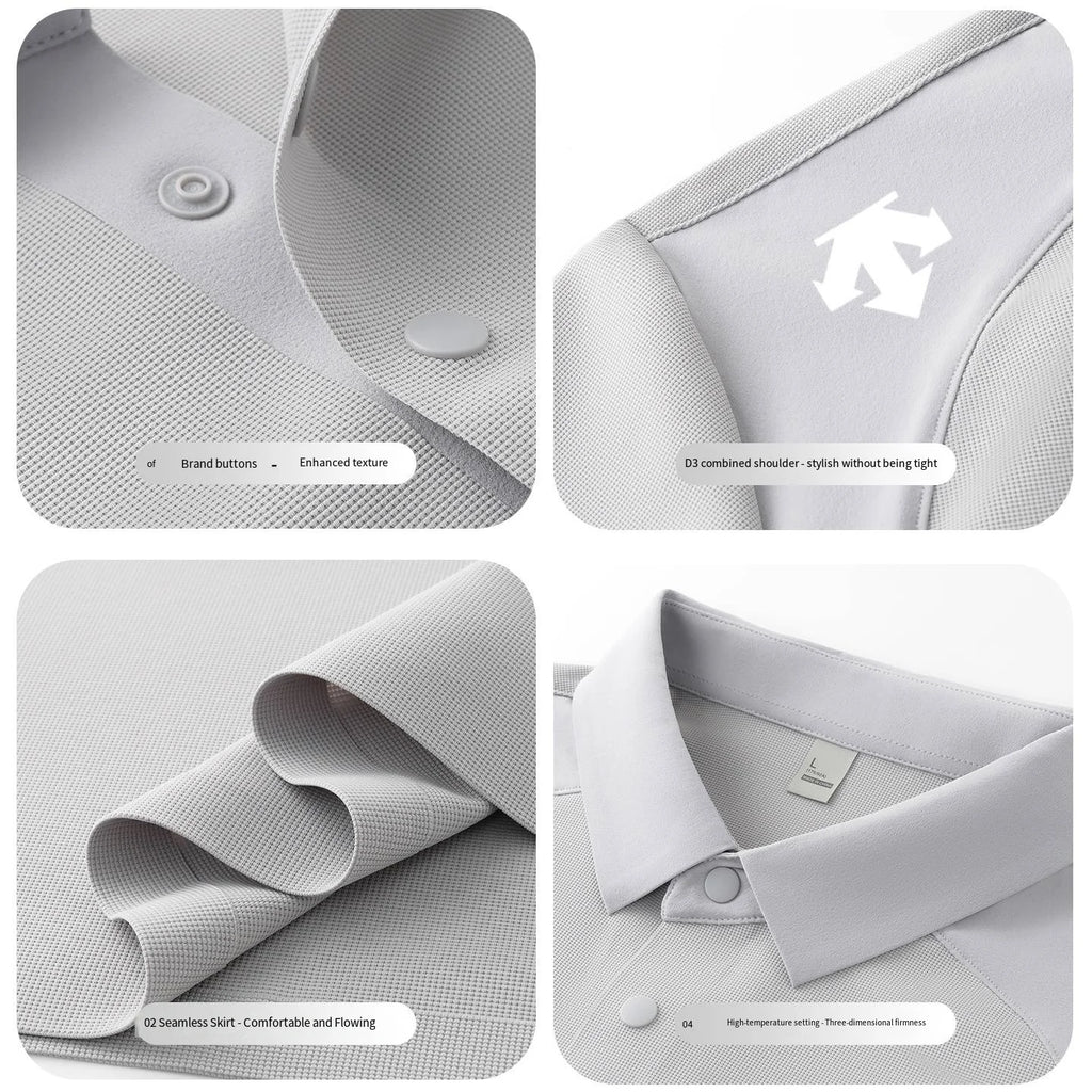men's new summer brand short sleeves seamless polo shirt lapel printing high quality patchwork t-shirt leisure sports men's wear