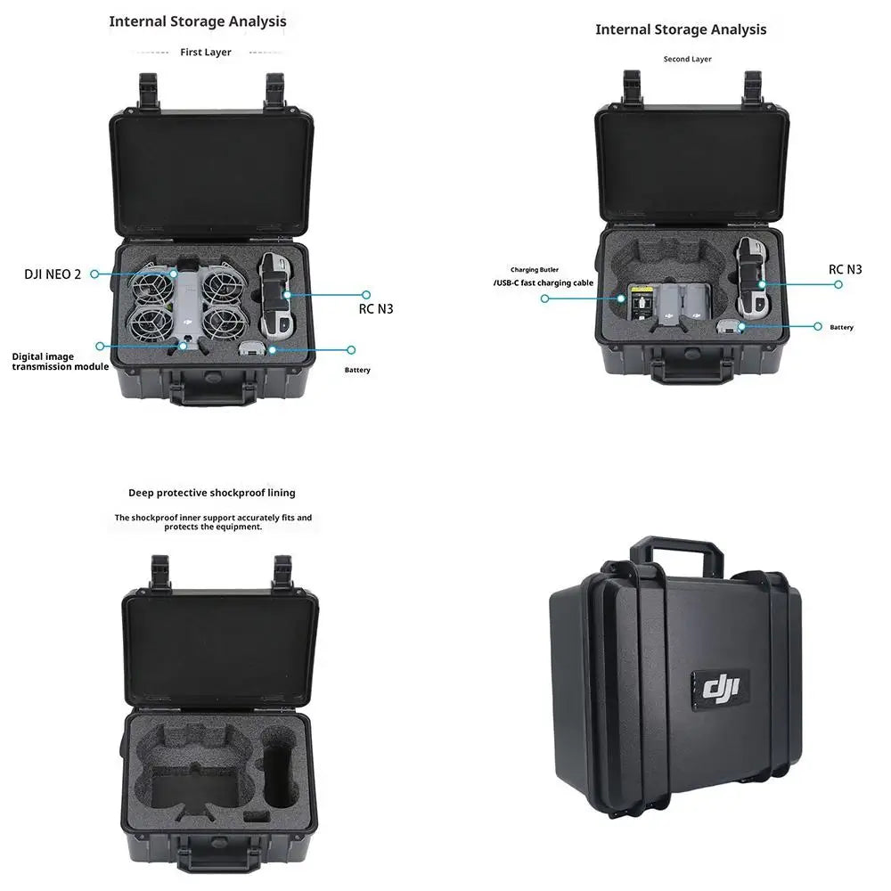 Suitable for DJI NEO2 protective case, DJI neo2 Fly More combo carrying case, handheld drone bag