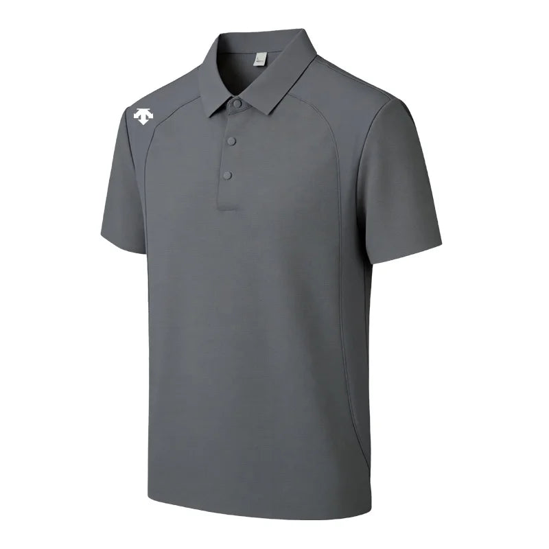 men's new summer brand short sleeves seamless polo shirt lapel printing high quality patchwork t-shirt leisure sports men's wear
