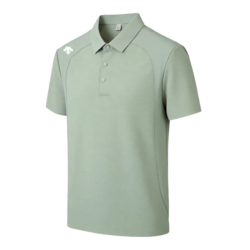 men's new summer brand short sleeves seamless polo shirt lapel printing high quality patchwork t-shirt leisure sports men's wear